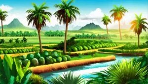 illustration d'un domaine luxuriant